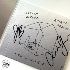Ariana Grande + Justin Bieber Stuck With U Signed CD